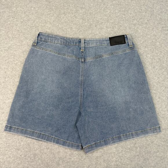 BCBGeneration Relaxed Trouser Shorts WMNS 30 Blue Casual Denim Style Light Wash - Picture 3 of 5